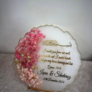 resin weddind gift 10 inche customized coaster for couple