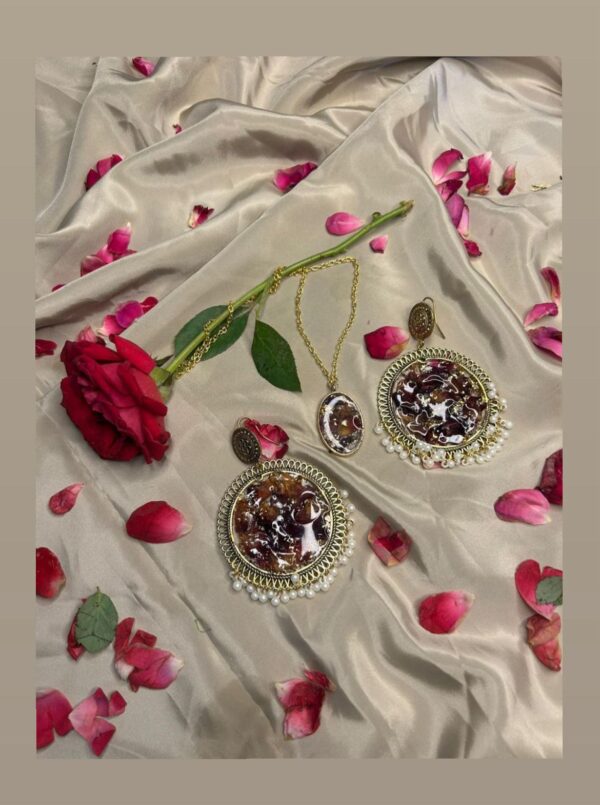 pendent and jhumka set
