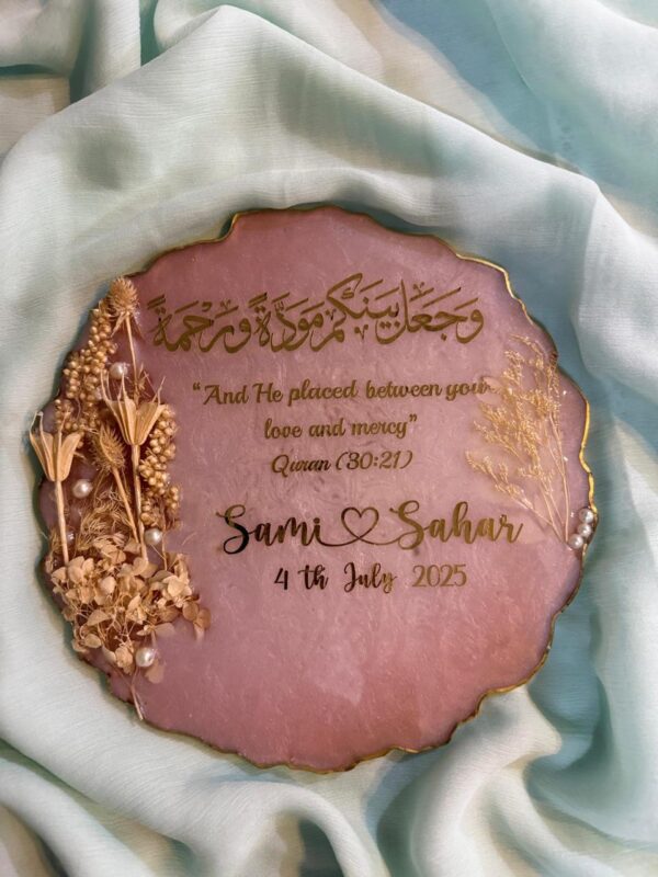 artistic handcrafted resin locket – unique & elegant keepsake