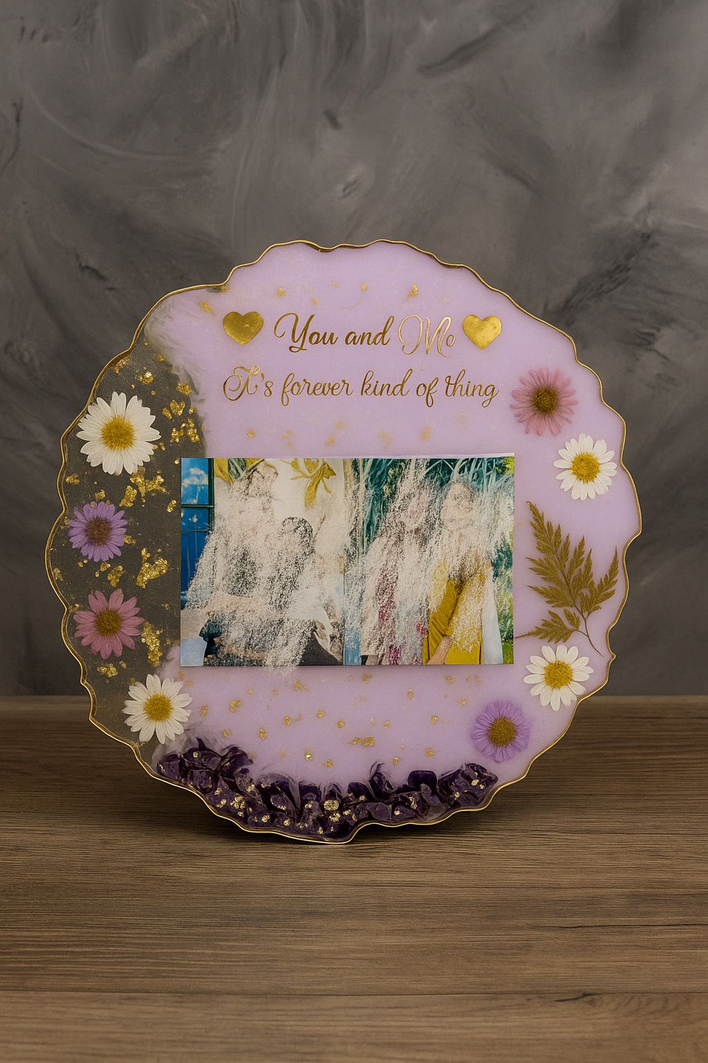 customized 10 inches resin picture preserve coaster handmade memory keepsake customized 10 inches resin picture preserve coaster handmade memory keepsake